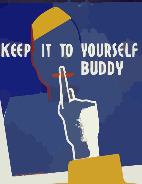 Keep It To Yourself Buddy Clip Art At Vector