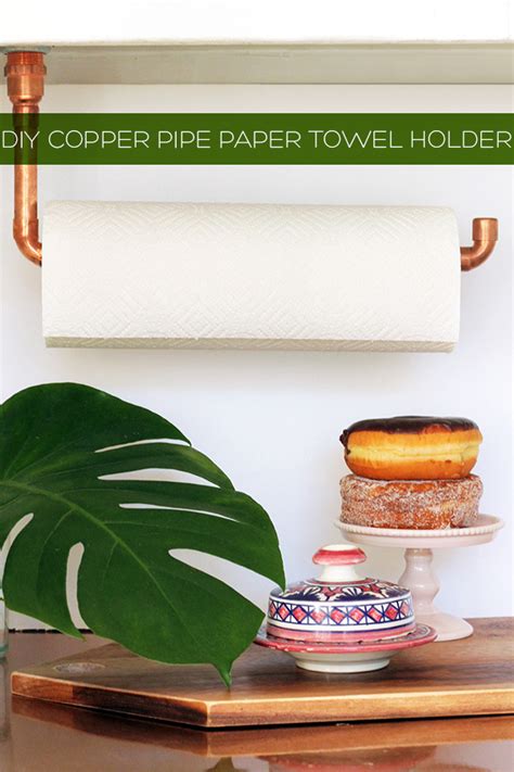 Diy Suspended Copper Pipe Paper Towel Holder