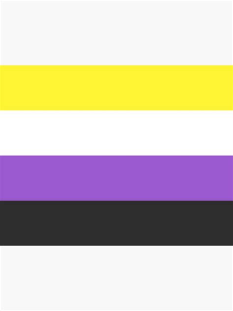 Non Binary Pride Flag Lgbtq Sticker By Bdanmartin Redbubble