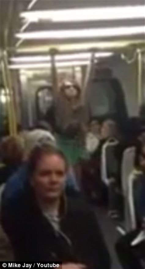 Woman Flashes Underwear On Melbourne Train In Peak Hour Daily Mail Online