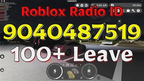 Leave Roblox Radio Codesids