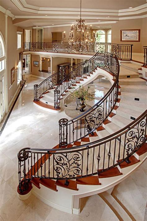 40 Luxurious Grand Foyers For Your Elegant Home Staircase Design