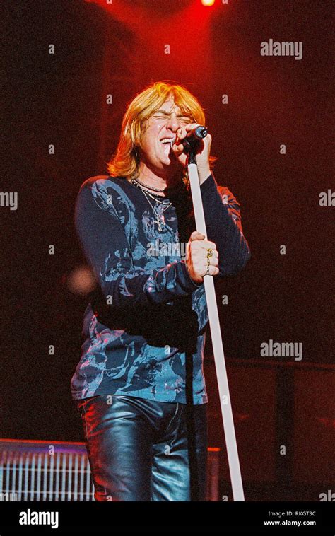 joe elliot lead singer in def leppard performing at the brixton academy 27th february 2003