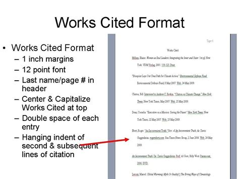 Mla Works Cited Example General Mla Citation Template Works Cited Page Mla Narrative