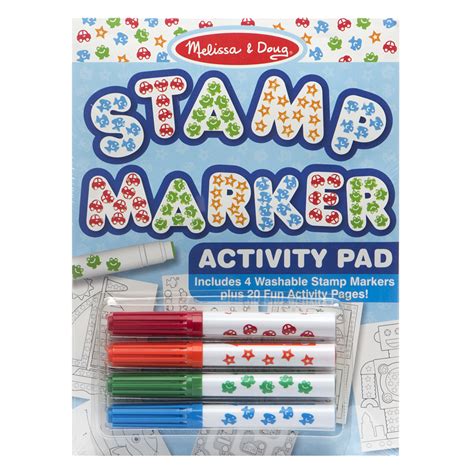 Melissa And Doug Stamp Marker Activity Pad Set Blue Peters Of Kensington