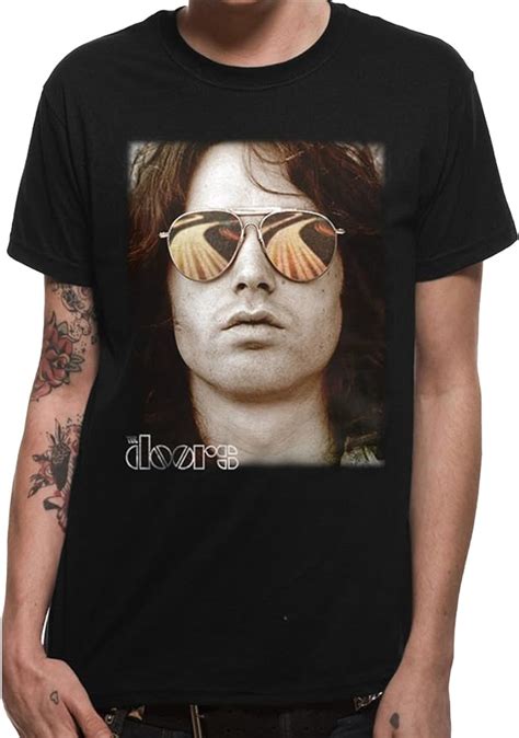 The Doors Jim Morrison Aviators Pose Rock Officiel T Shirt Hommes