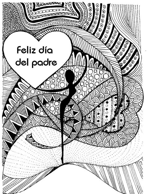 Les recordamos que esta celebracion tomara lugar el 8 de marzo y se celebra en el mundo entero. Dibujo para colorear relajante Dia del padre 6
