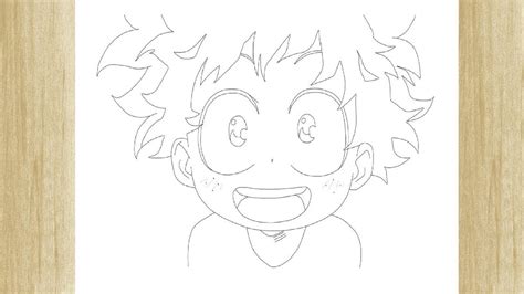 Como Dibujar A Izuku Midoriya De Boku No Hero Easy Drawings Dibujos