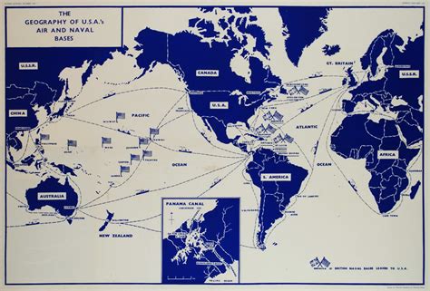 The Geography Of Usas Air And Naval Bases Map