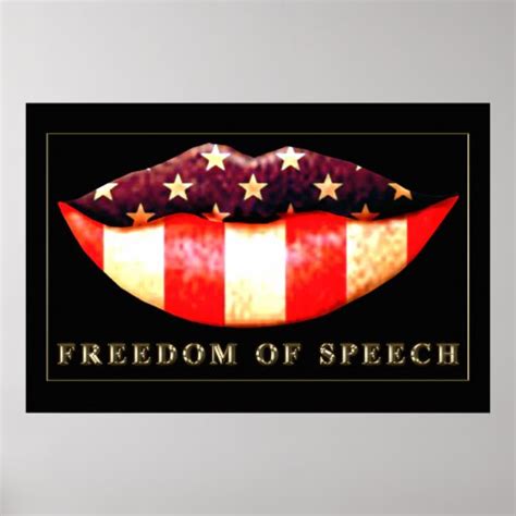 Freedom Of Speech Poster Zazzle