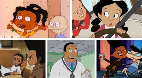 Black Female Cartoon Characters With Glasses Black Female Cartoon