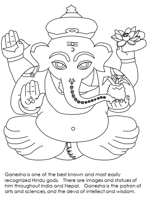 10 best india coloring pages for kids: India Ganesha Countries Coloring Pages coloring page ...