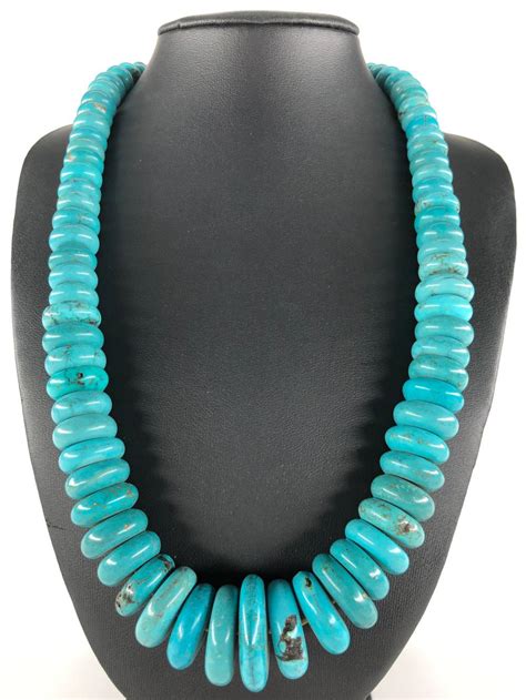 Sold Price Vtg Native American Graduated Turquoise Necklace Invalid
