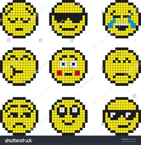 Smiley Face Pixel Art Dessin Facile Couleur Images