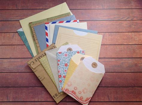 Mixed Envelopes Handmade Envelopes Set Of 18 Mixed Etsy Handmade