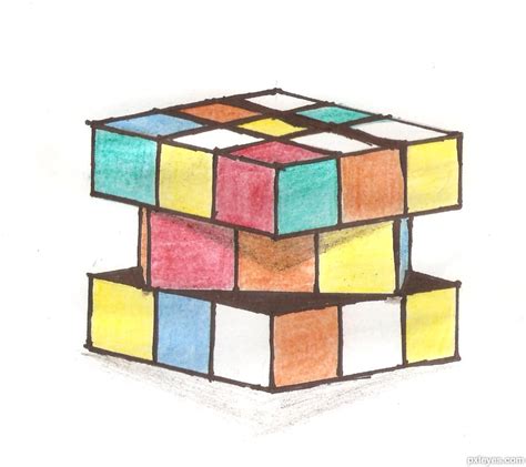 Online rubik's cube, 4x4x4 and other nxnxn cube solver and simulator. Rubiks Cube Drawing at GetDrawings | Free download