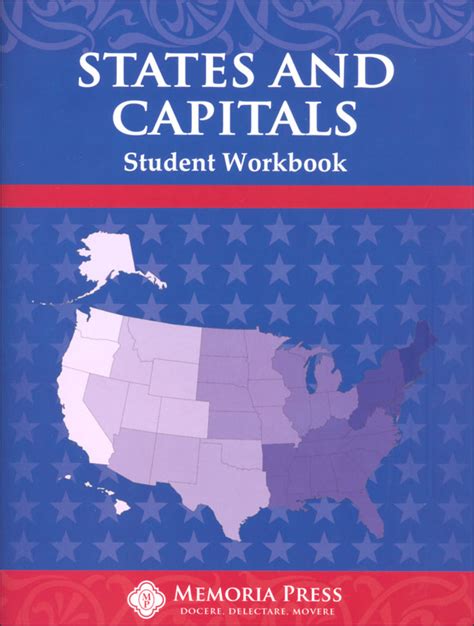 States And Capitals History Student Study Guide Memoria Press
