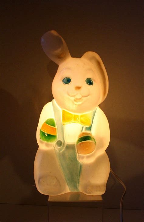 Vintage 1980s Empire Blow Mold Easter Bunnylight Up Etsy