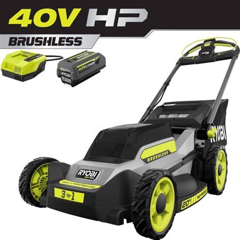 Ryobi Ry V Hp Brushless In Cordless Electric Battery Walk Behind Self Propelled
