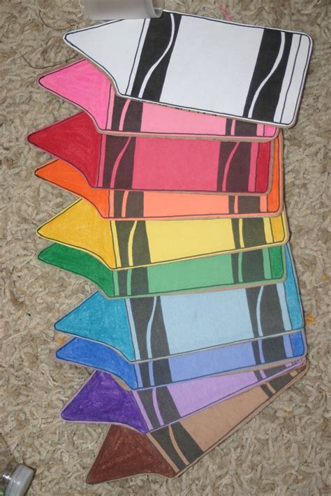 Lines Across: Crayon Flash Cards