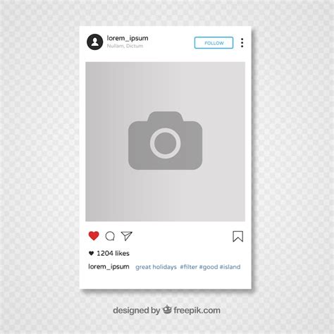 Free Vector Instagram Template Design