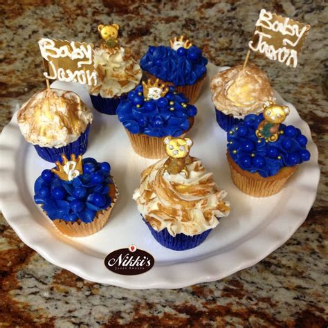 Royal Blue And Gold Baby Shower Baby Shower Cakes Prince Baby