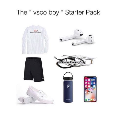 The Vsco Boy Starter Pack Funny