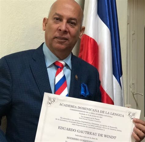 Eduardo Gautreau De Windt Es Admitido Como Miembro De La Academia Dominicana De La Lengua