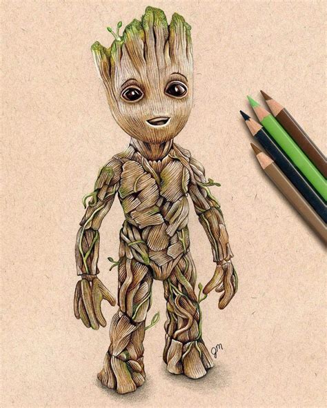 Pin By Andrea Allen On Groot Baby Groot Drawing Marvel Art Drawings