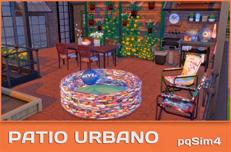 Patio Urbano Sims 4 Custom Content