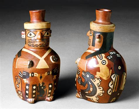 wari culture human figurines peruvian art precolumbian incan mesoamerican pottery planters