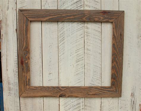 Rustic Driftwood Reclaimed Wood Picture Frame