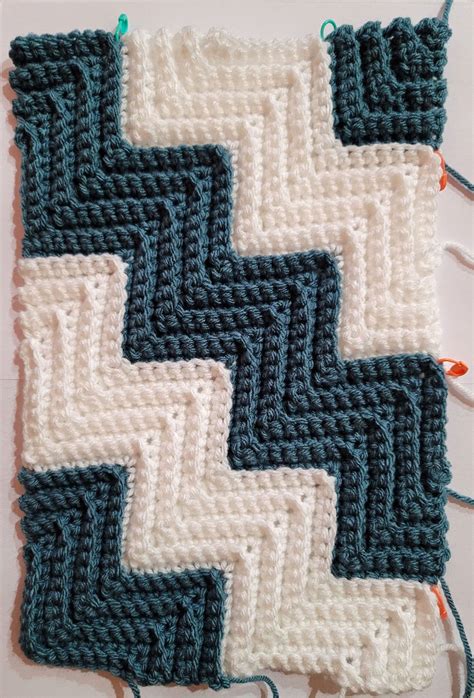 Diagonal Ripple Lapghan Free Crochet Blanket Pattern Crochet Ripple