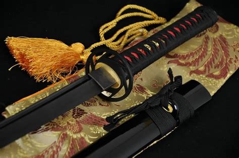 41 Inch Handmade Japanese Samurai Ninja Sword Black Full Tang Blade