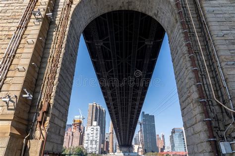 Queensboro Bridge Arch In New York City Stock Image Image Of Brick