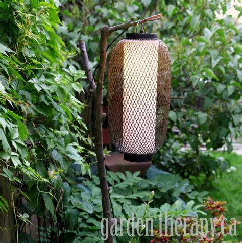 Outdoor patio lighting is one of the most beautiful and wonderful ideas to provide a unique and alluring appearance to your dwelling or your workspace. DIY Outdoor Lamp - Garden Therapy
