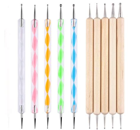 10 Dotting Tools Embossing Stylus Set For Professional Nail Art