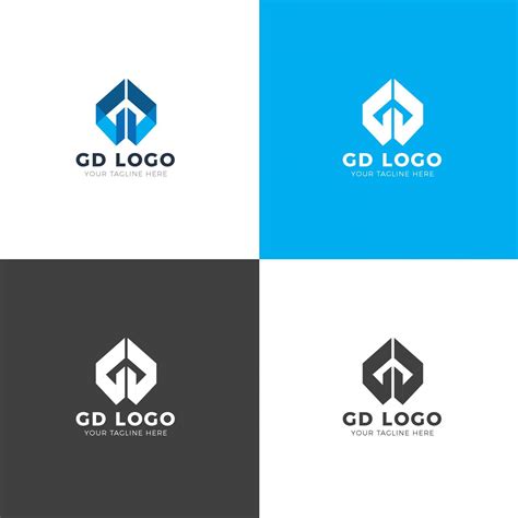 Gd Professional Logo Design Template 001854 Letterhead Template Logo