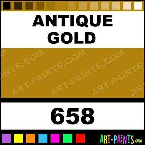 Just like gold tones, a metallic silver finish is not possible with cmyk printing. Antique Gold Metallics Acrylic Paints - 658 - Antique Gold Paint, Antique Gold Color, Folk Art ...