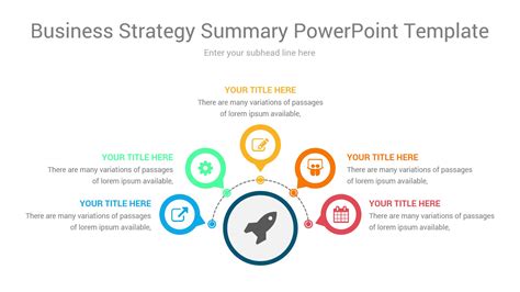 Business Strategy Summary Powerpoint Template Ciloart