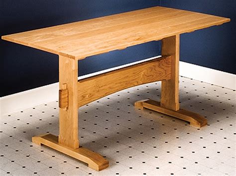 How To Build A Trestle Table Simple Diy Woodworking Project