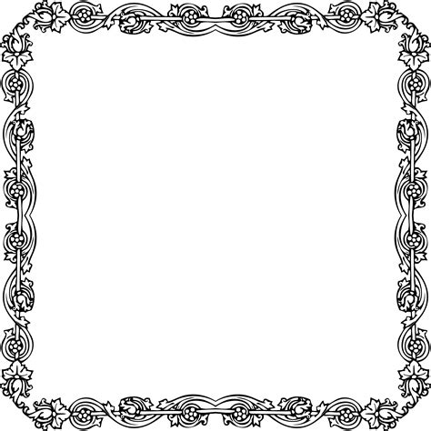 Victorian Border Png Victorian Border Png Transparent Free For