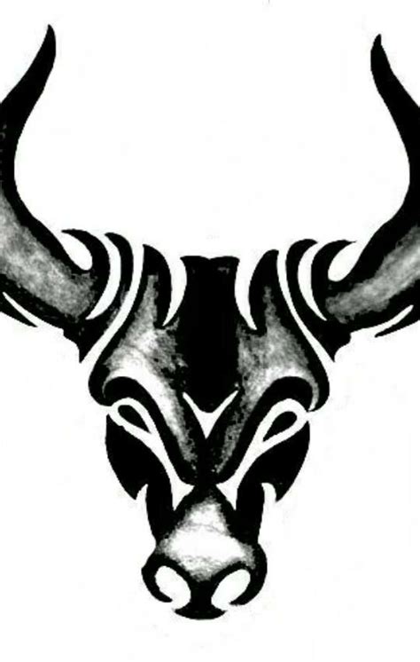 Tribal Bull Tattoo Tattoos Bull Tattoos Taurus Bull