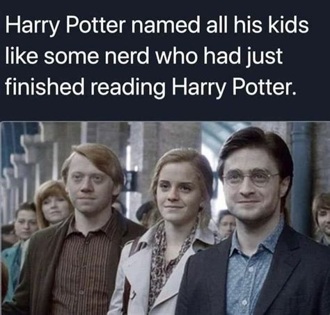 Harry Potter Named All His Kids Like Some Nerd Who Had Just Finished