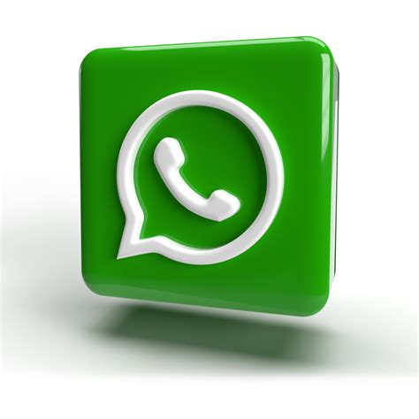 3d Whatsapp Logo Icon Green Color Png 9995712 Png