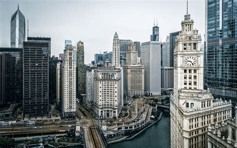 Chicago Buildings Skyscrapers Hd Wallpaper Man Made Wallpaper Better