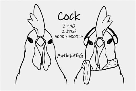 Cock Head Graphic By Antiopabg · Creative Fabrica