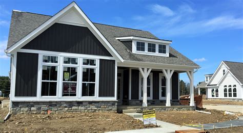 New Build Home House Exterior Cottage Exterior Gray House Exterior
