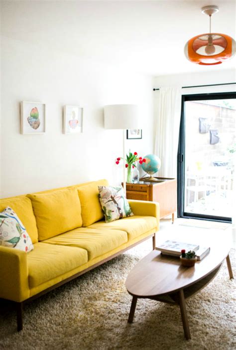 That's where they will communicate with each other, joke, tell stories, and so on. 23 Wonderful Living Room Ideas With A Yellow Sofa