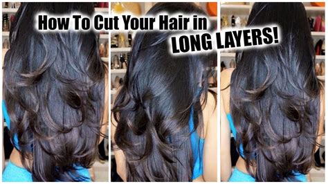 How To Cut Your Own Hair In Layers At Home │ Diy Layers